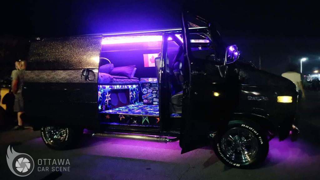 Crazy Diamond van - at night