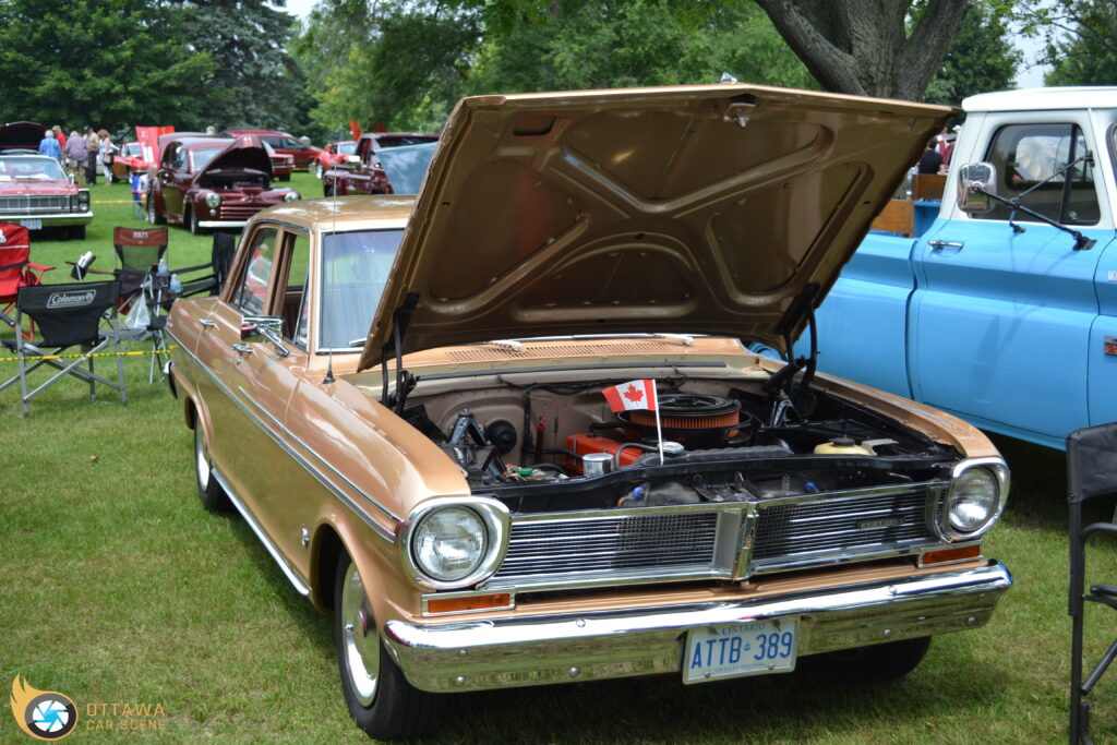 The initial Acadians were very notable by the Maple Leaf dead center in the front grill